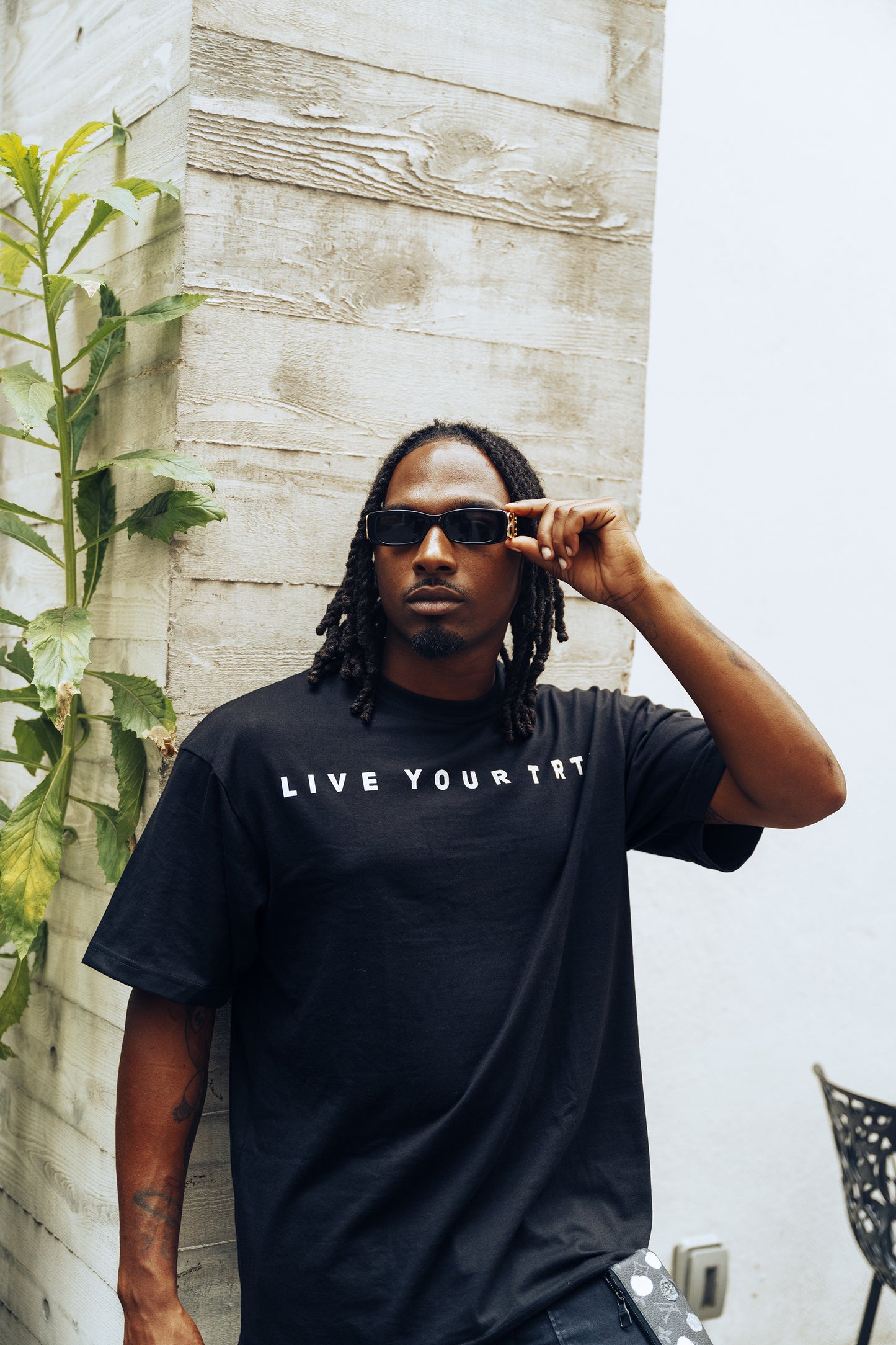 Bold Oversized Tee - Black