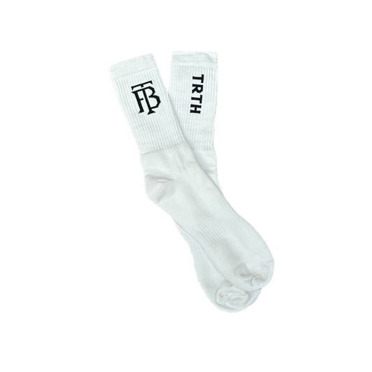 Lifestyle Crew Socks - White/Black